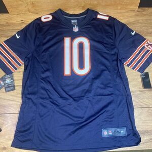 New NFL Chicago Bears MITCH TRUBISKY #10 Men's Size XL Nike On Field‎ Jersey